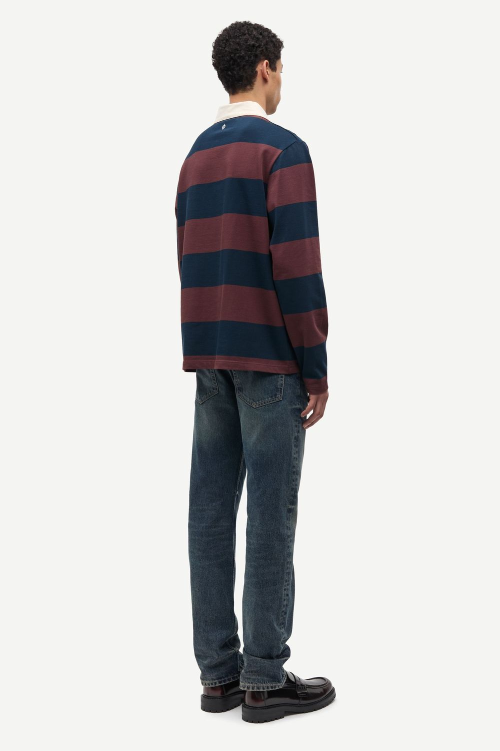 SAMSØE SAMSØE Sakevin X Polo LS Bitter Chocolate St., worn