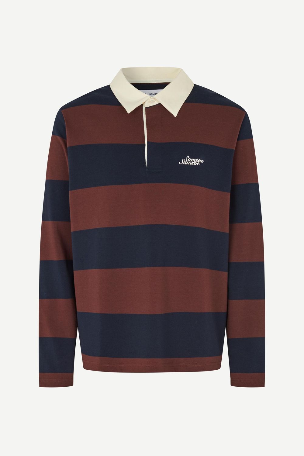 SAMSØE SAMSØE Sakevin X Polo LS Bitter Chocolate St., front