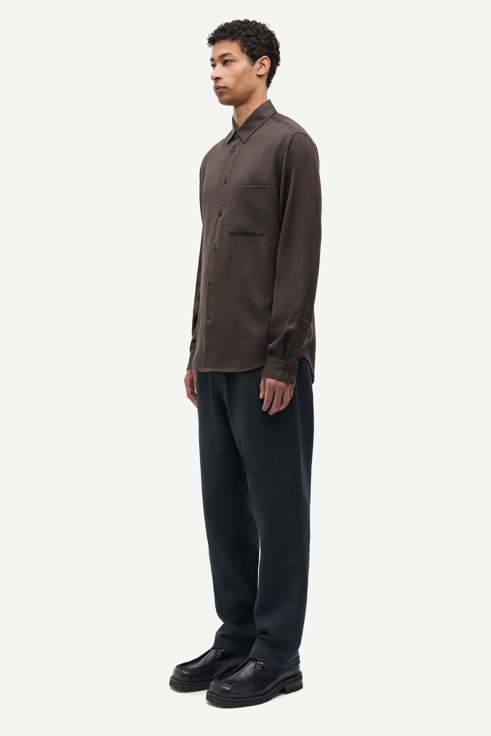 SAMSØE SAMSØE Sajabari Fly P Trousers Dark Grey Mel., worn
