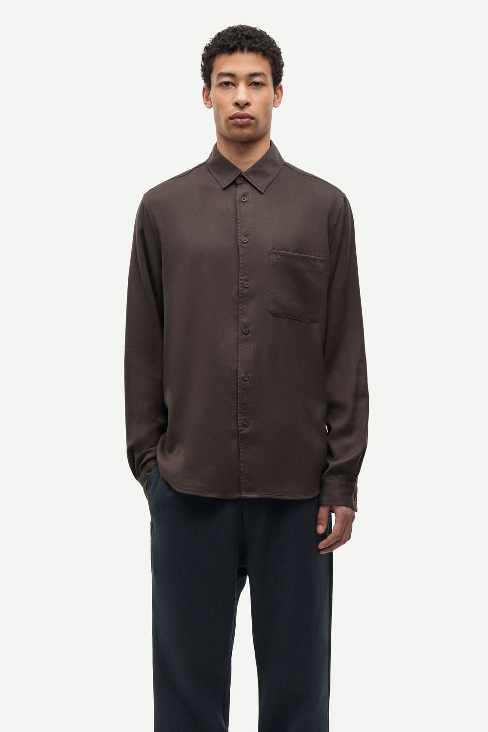 SAMSØE SAMSØE Sajabari Fly P Trousers Dark Grey Mel., worn