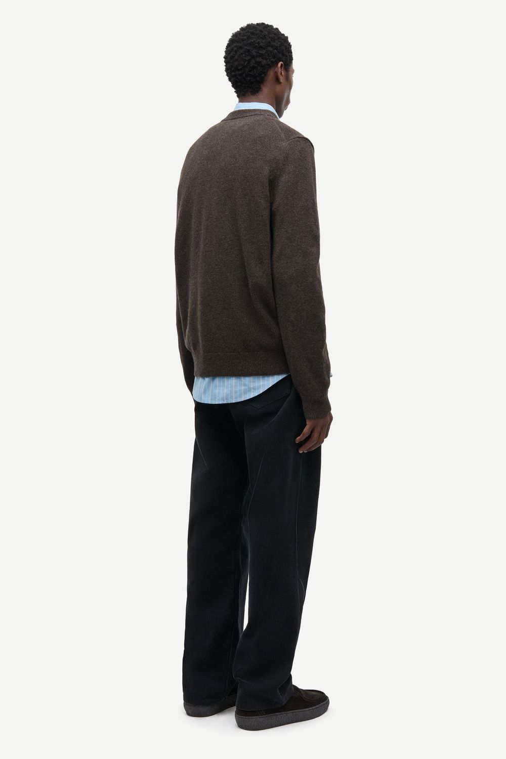 SAMSØE SAMSØE Isak Knit Sweater Delicioso, worn