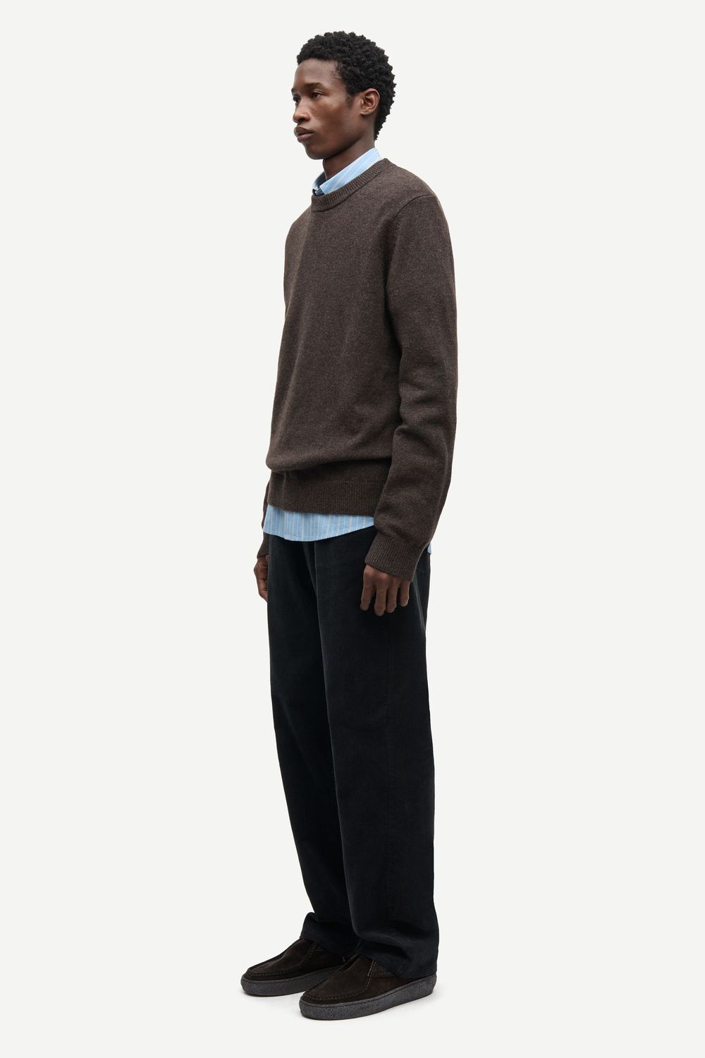 SAMSØE SAMSØE Isak Knit Sweater Delicioso, worn