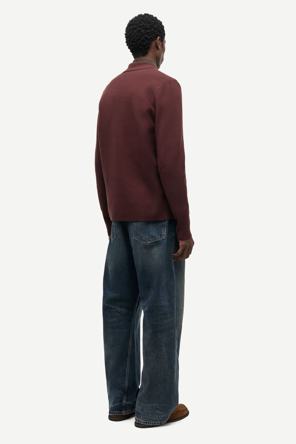 SAMSØE SAMSØE Guna X Zip Bitter Chocolate, worn