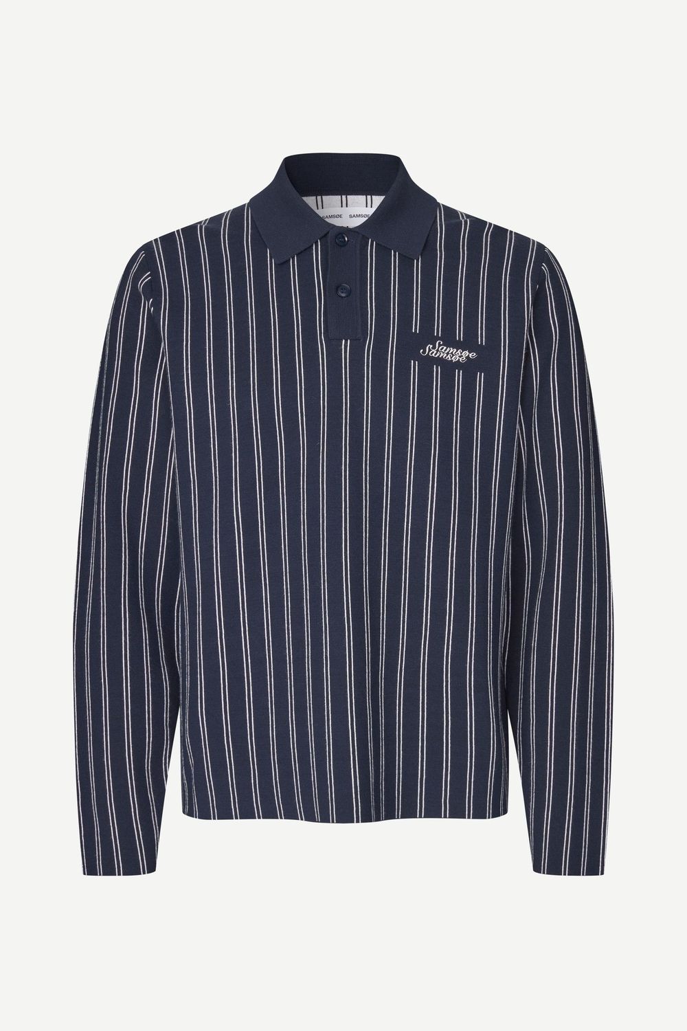 SAMSØE SAMSØE Samatt Polo Salute Pinstripe, front