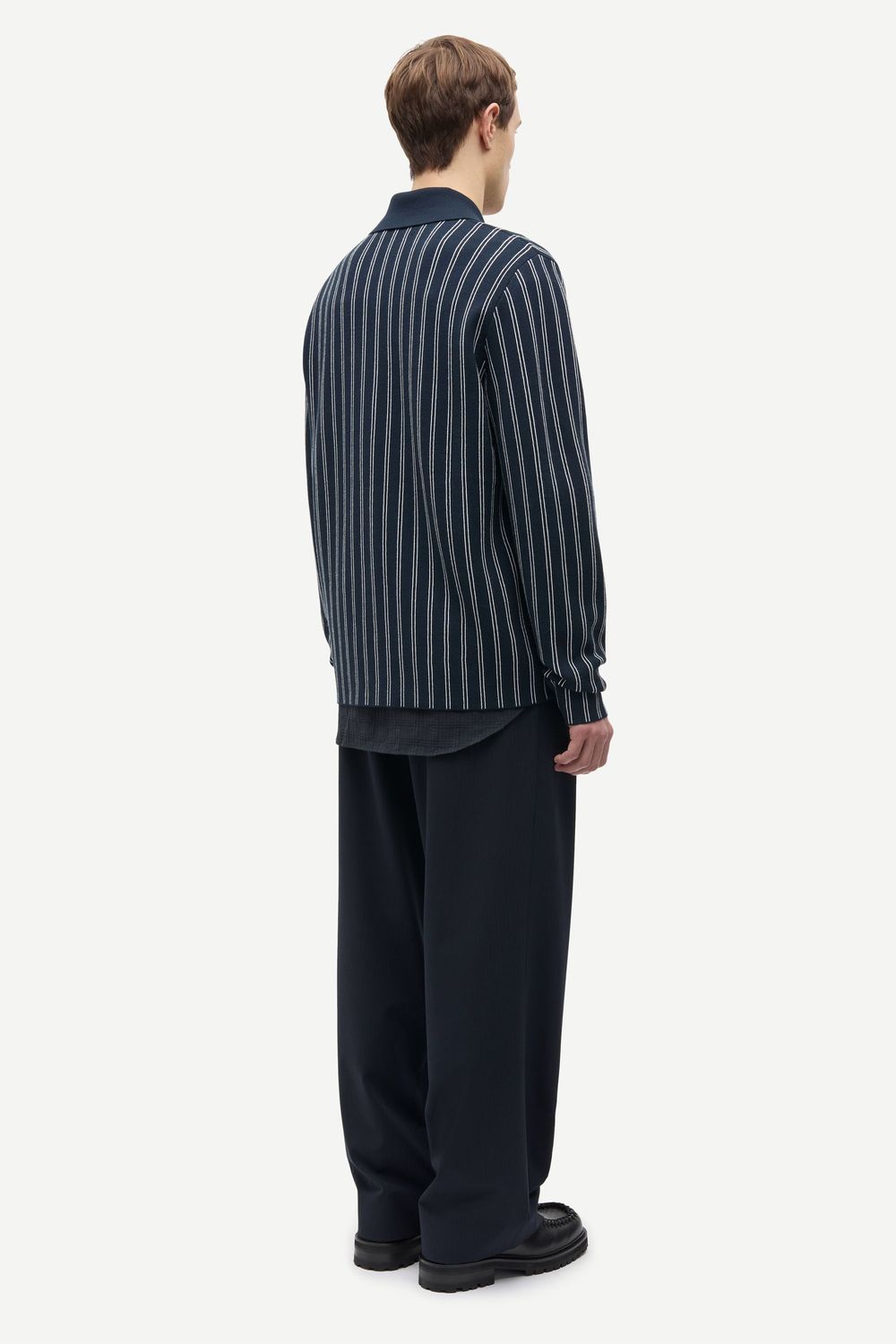 SAMSØE SAMSØE Samatt Polo Salute Pinstripe, worn