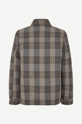 SAMSØE SAMSØE Sapally Z Shirt Jacket Bitter Chocolate Ch., back