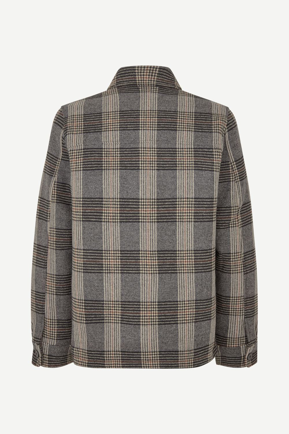 SAMSØE SAMSØE Sapally Z Shirt Jacket Bitter Chocolate Ch., back