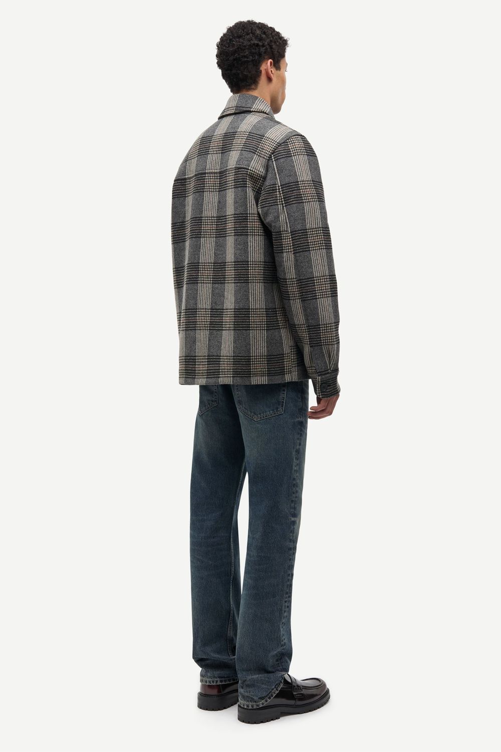 SAMSØE SAMSØE Sapally Z Shirt Jacket Bitter Chocolate Ch., worn