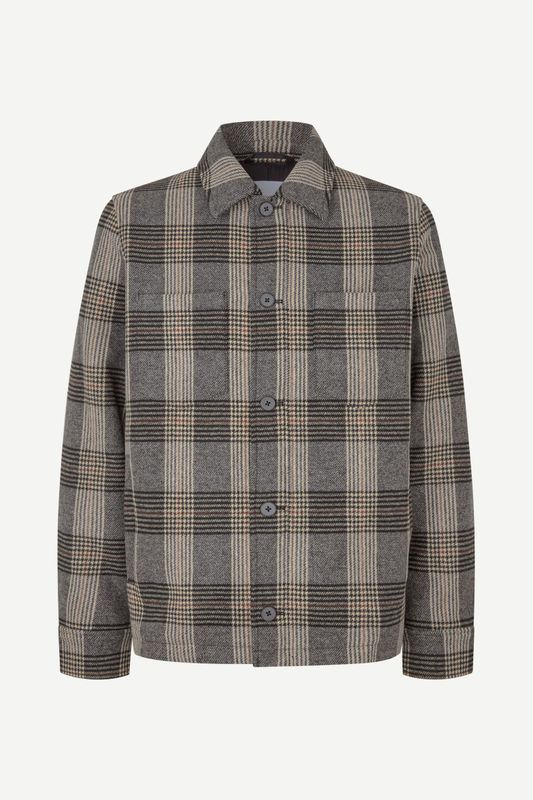 SAMSØE SAMSØE Sapally Z Shirt Jacket Bitter Chocolate Ch., product photo