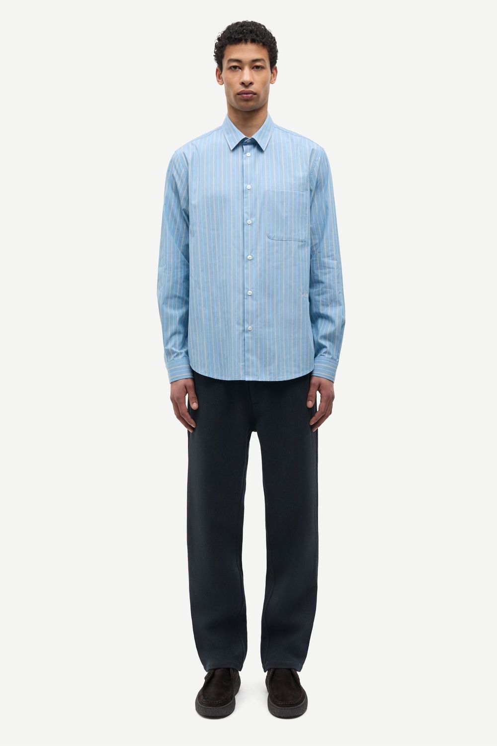 SAMSØE SAMSØE Saliam NJ Shirt Cyaneus St., worn
