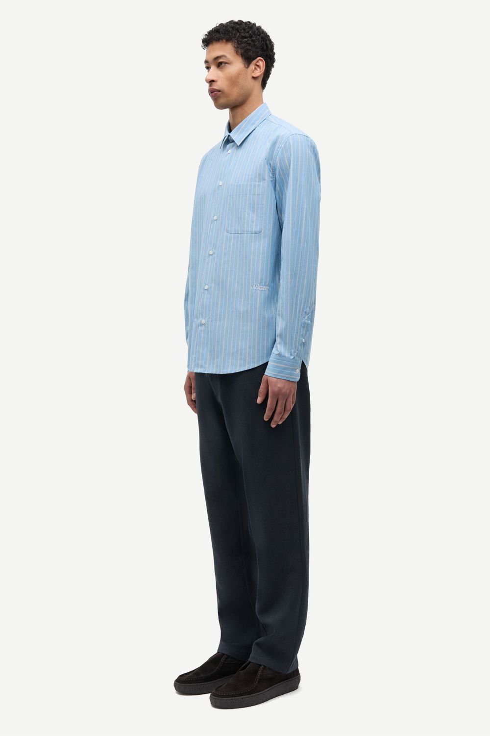 SAMSØE SAMSØE Saliam NJ Shirt Cyaneus St., worn
