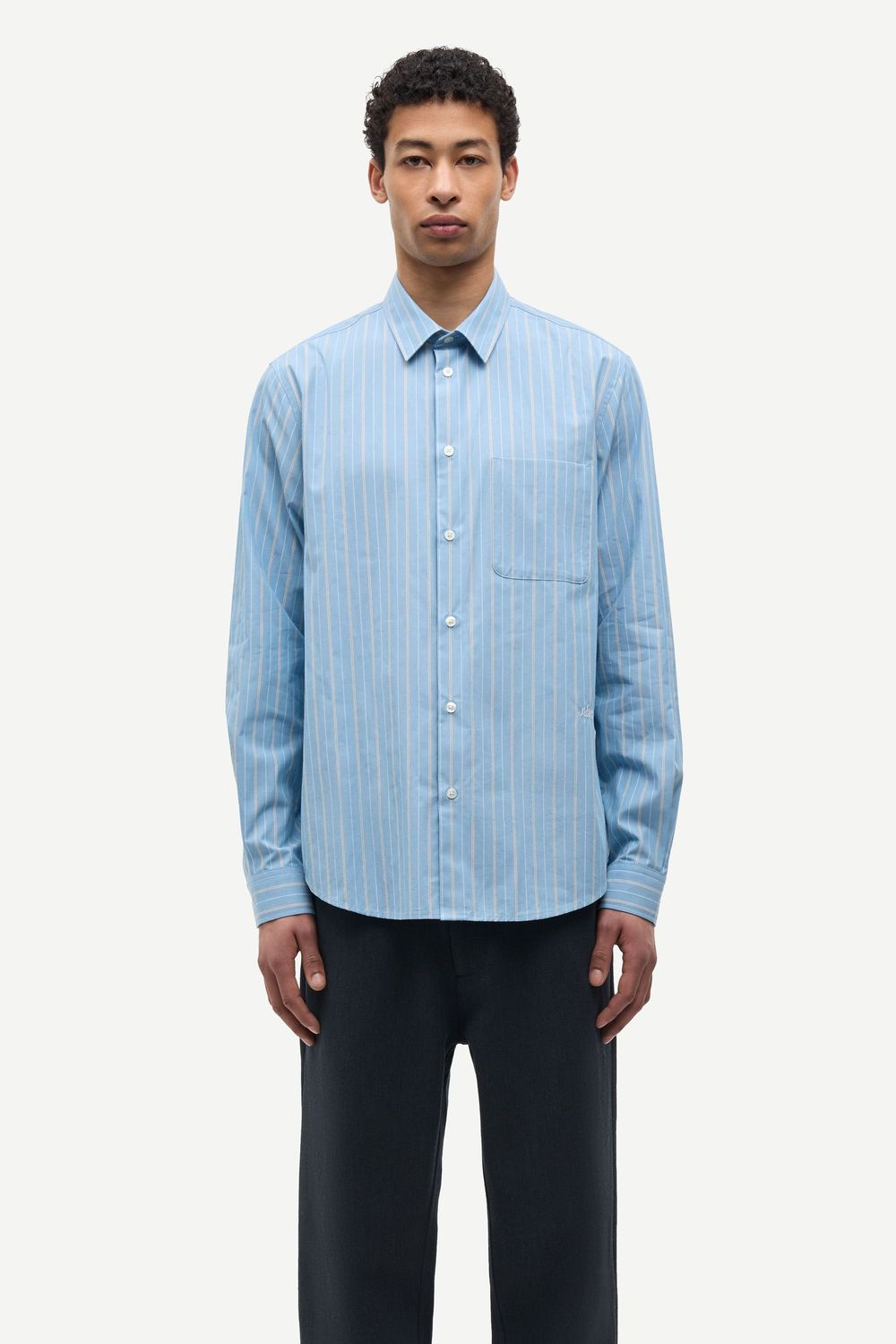 SAMSØE SAMSØE Saliam NJ Shirt Cyaneus St., worn