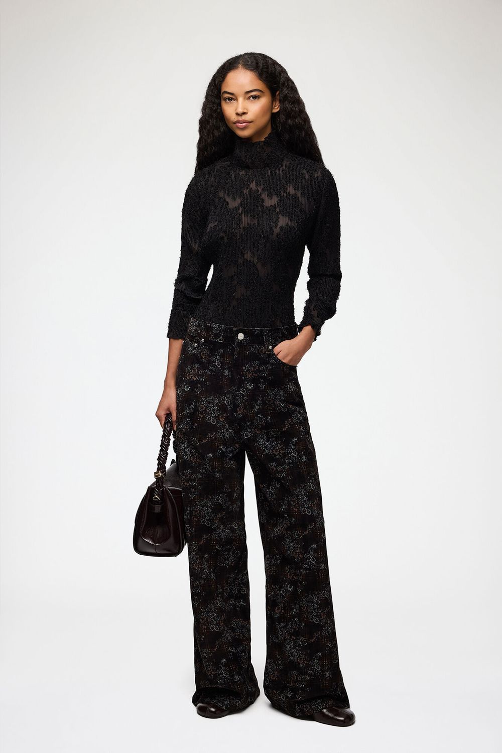 GANNI Turtleneck-in-black-fil-coupe-a1040479.html Black, worn