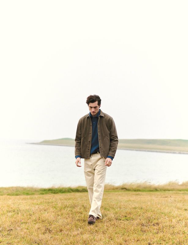 FORÉT Berry Denim Overshirt Brown Denim, worn