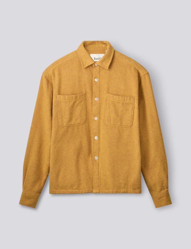 FORÉT Moon Relaxed Fit Overshirt Yellow, product photo