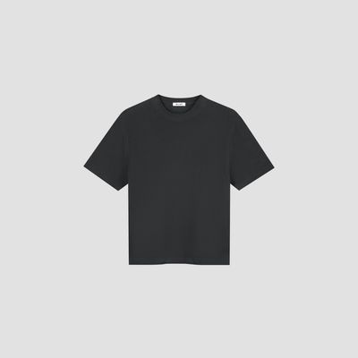 ØLÅF Ribbed Tee Charcoal, front