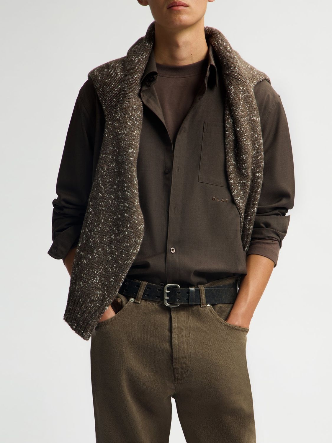 ØLÅF Relaxed LS Shirt Bracken, detail