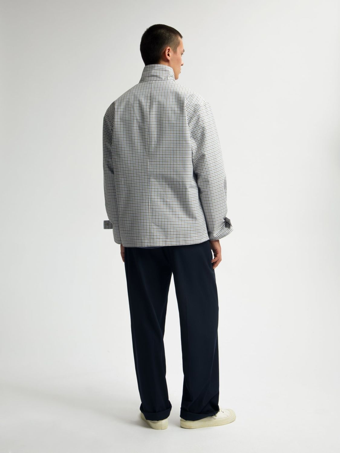 ØLÅF Oversized Utility Jacket Bracken/Dusty Blue, worn, full look