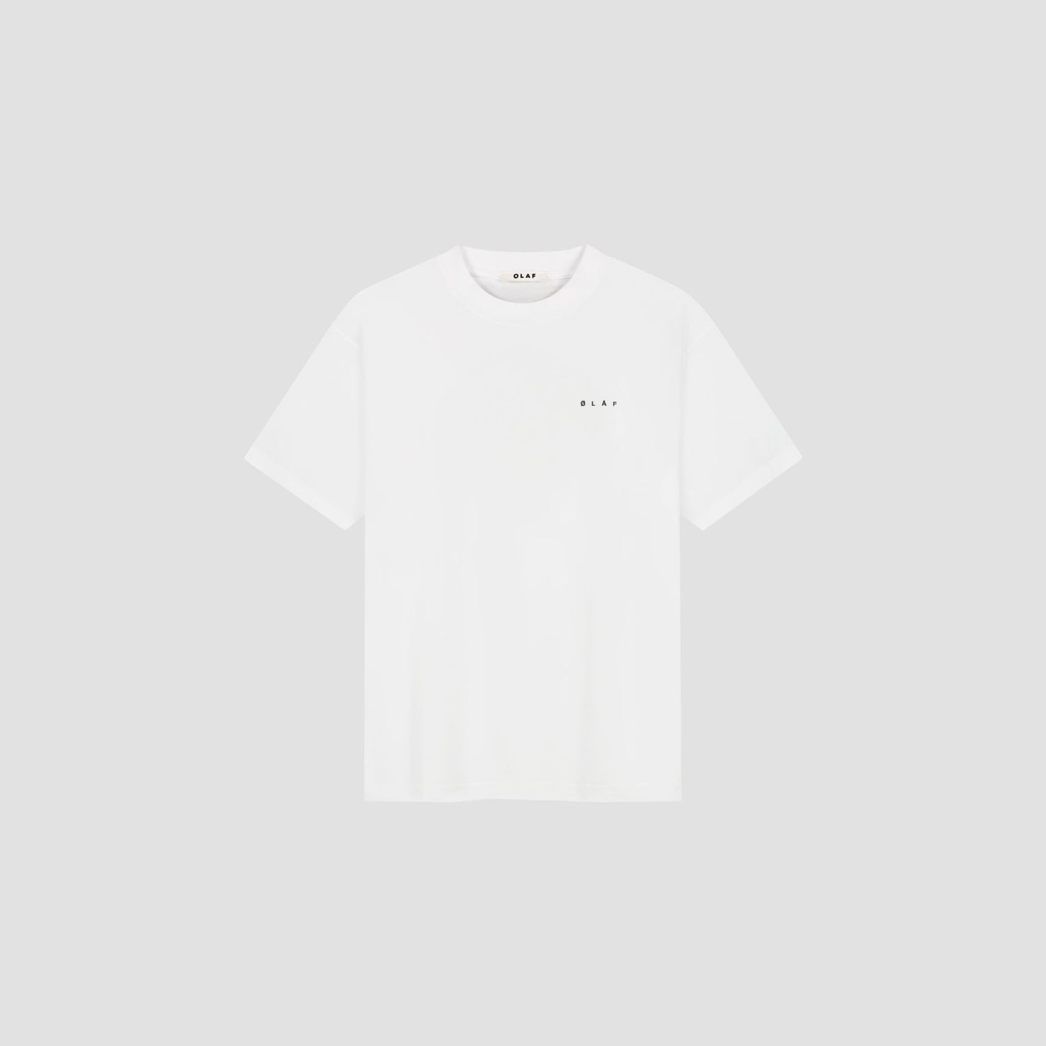 ØLÅF Doily Face Tee Optical White, front