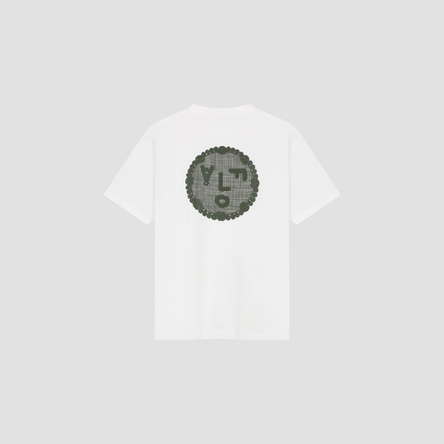 ØLÅF Doily Face Tee Optical White, back