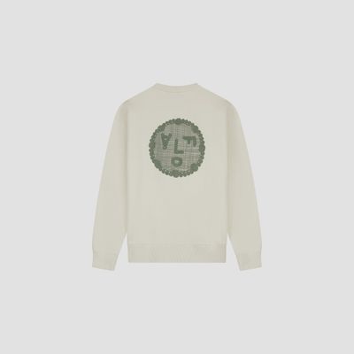 ØLÅF Doily Face Crewneck Ancient Scroll, back