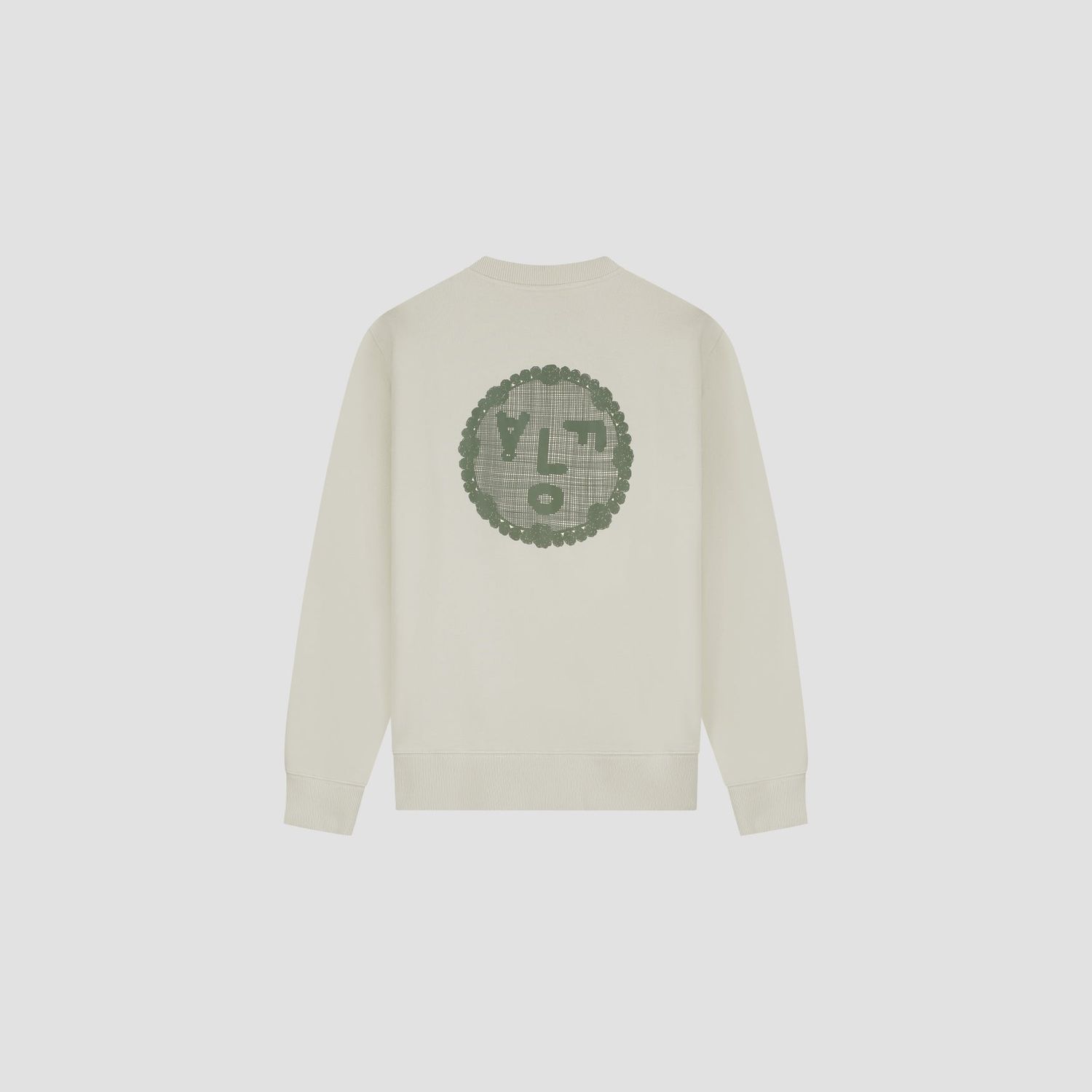 ØLÅF Doily Face Crewneck Ancient Scroll, back