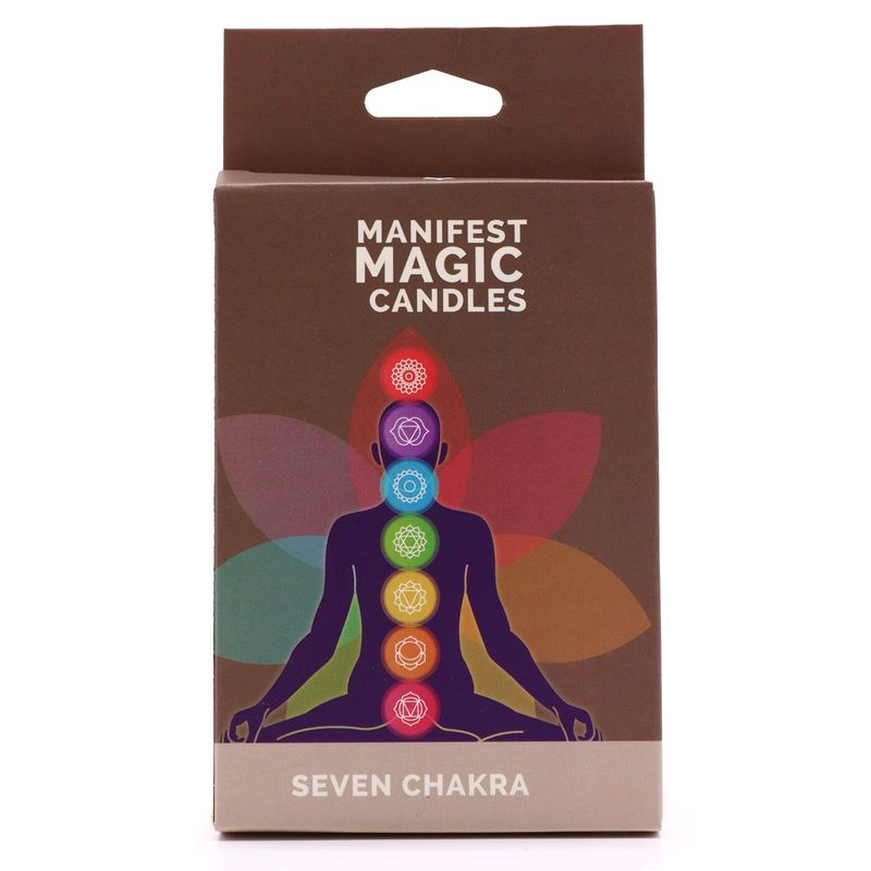 7 Chakra Manifest Kerzen Set