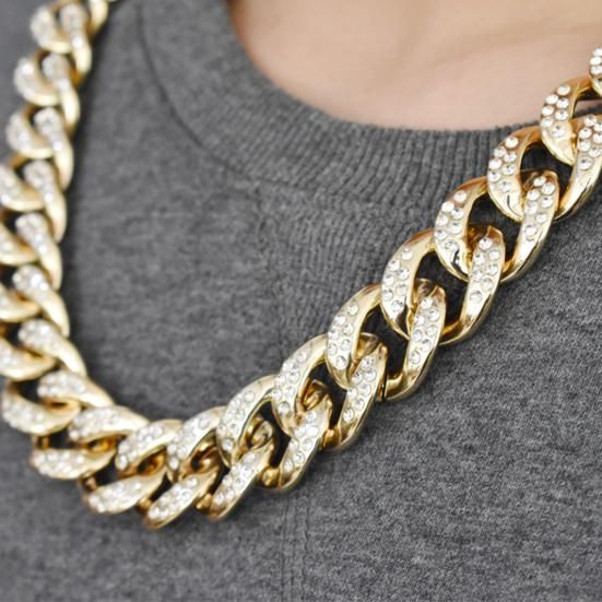 Drip Chain - Rhinestone Gold