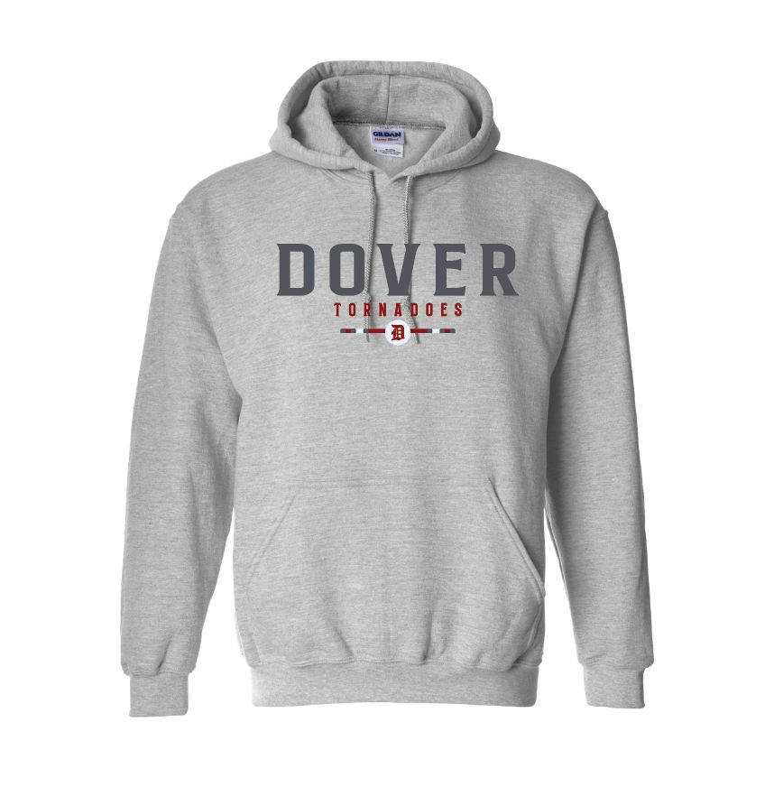 Sport Grey Gildan Unisex Softstyle® Midweight Hooded Sweatshirt DOVER WITH SPIRIT LINE &amp; DOVER D