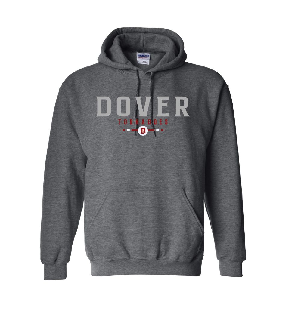 Dark Heather Gildan Unisex Softstyle® Midweight Hooded Sweatshirt DOVER WITH SPIRIT LINE &amp; DOVER D