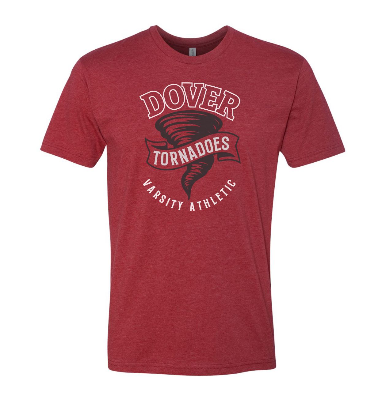 Crimson Next Level Unisex CVC T-Shirt Vintage Dover Varsity Athletics