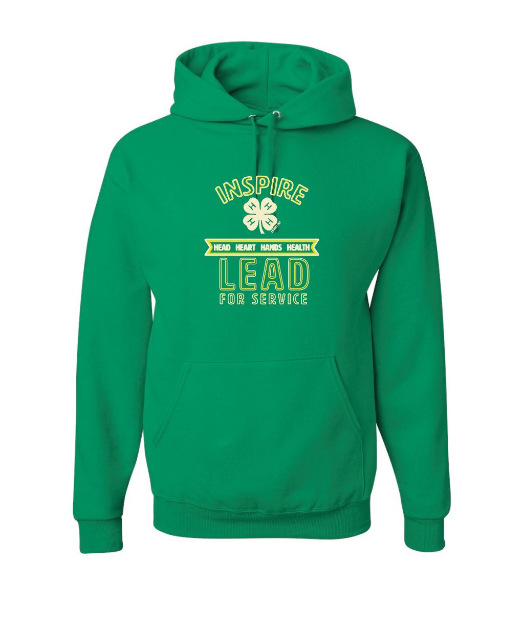 LEAD FOR SERVICE 4H; JERZEES Unisex NuBlend® Hooded Sweatshirt
