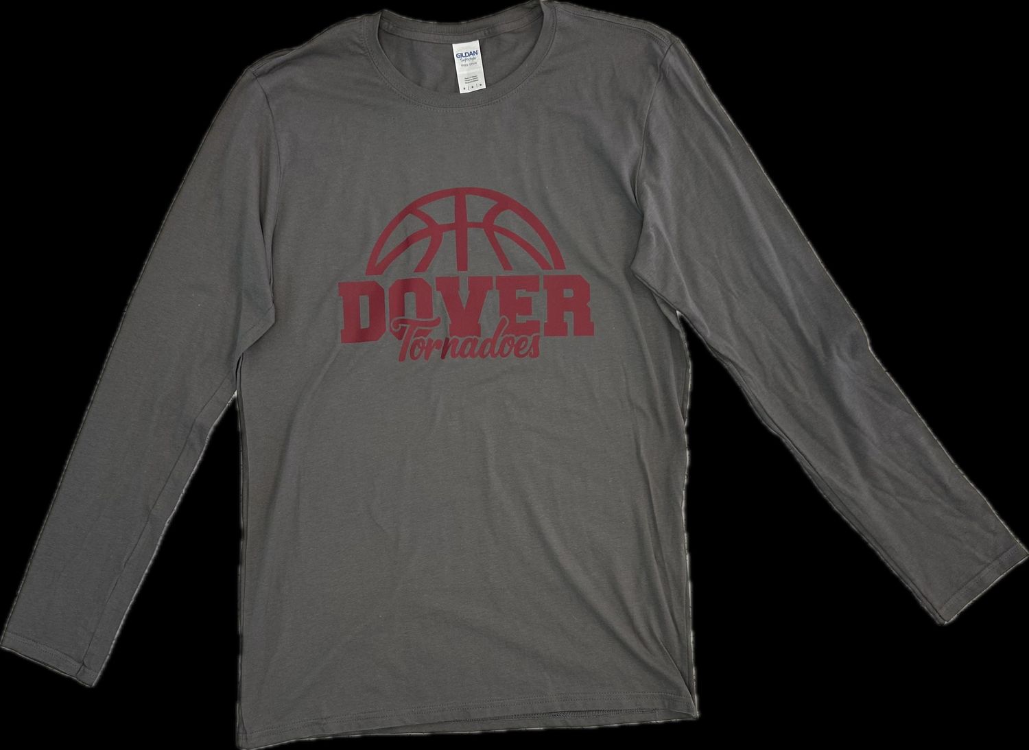 Unisex Adult Medium Grey Dover Basketball Longsleeve