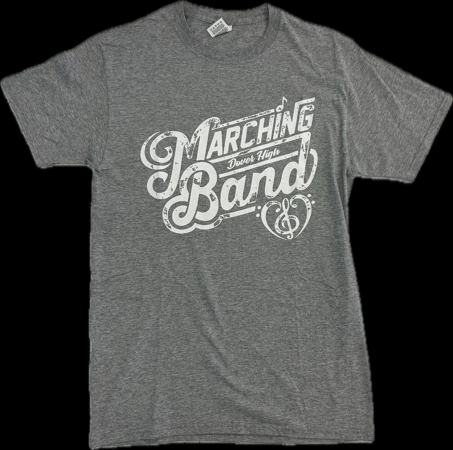 Unisex Adult Medium Grey Dover Marching Band T-shirt