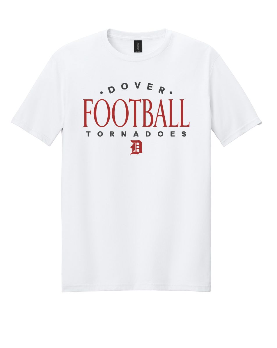 Dover Football Script - Modern Collegiate [White]