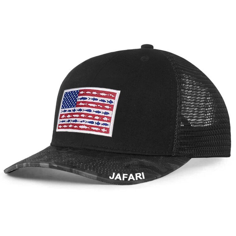Am Flag Fish Black Camo/Mesh