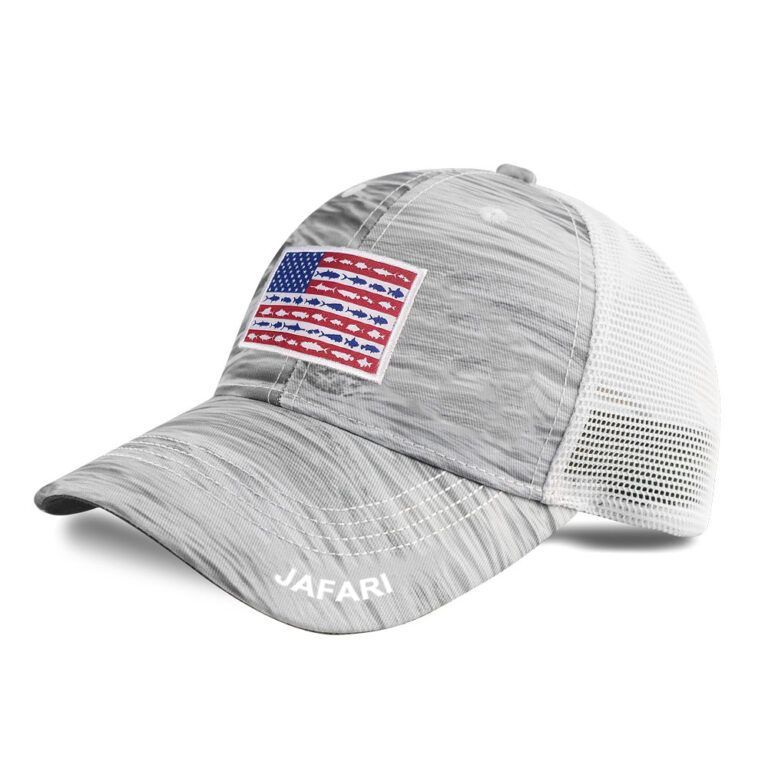 Am Flag Fish Water Grey/White Mesh