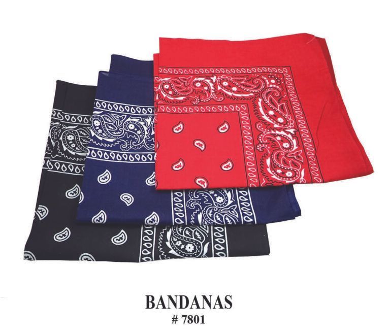 Bandanas Assorted Colors (Pack Of 12)