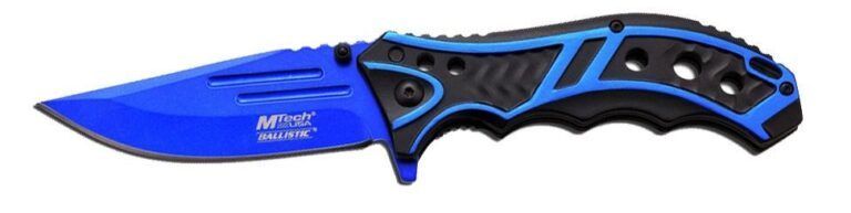 Blue & Black Anodized Knife
