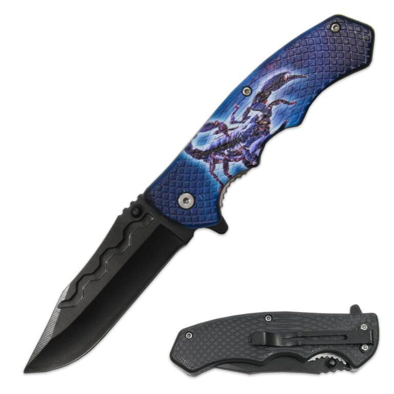Blue Scorpion Knife