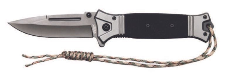 G10 Knife w/Paracord Black
