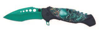Green Skull Dragon Knife