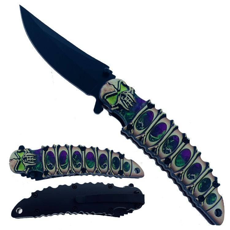 Green Skull Knife