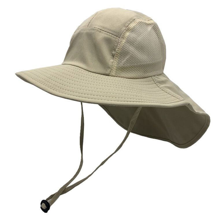 Khaki Mesh Flap Cap