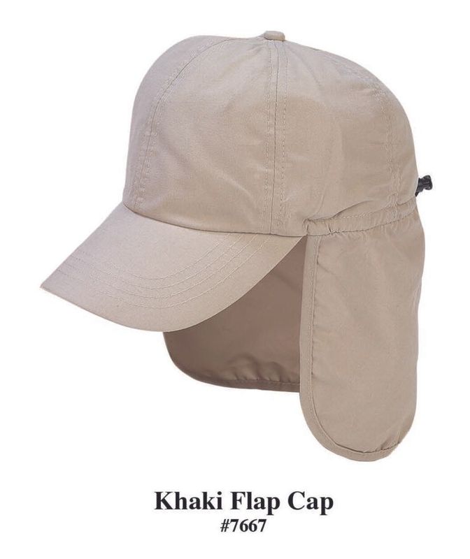Khaki Flap Cap