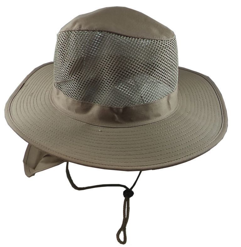 Khaki Mesh Safari W/flap