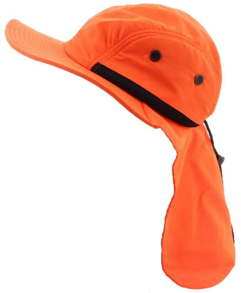 Large Bill Flap Cap Neon Orange