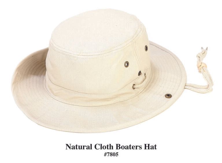 Natural Cloth Boaters Hat