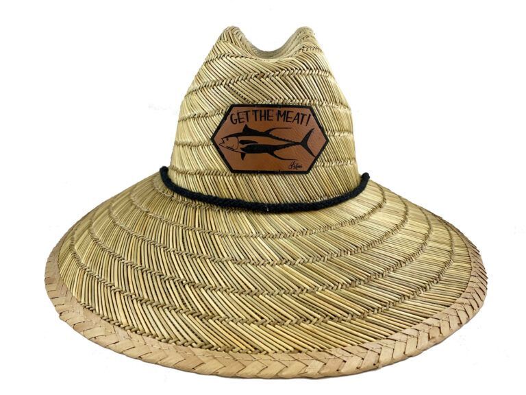 Riverguard Tuna Leather Patch Straw Hat