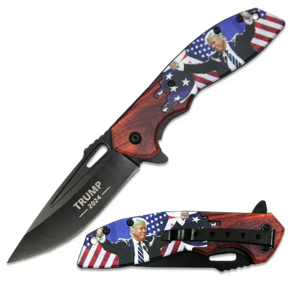 Trump Flag Knife
